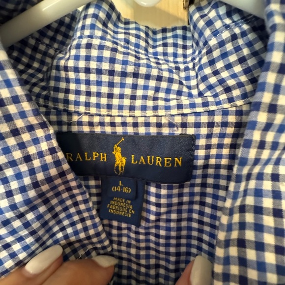 Blue Checkered Boys Shirt - Picture 5 of 5